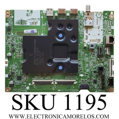 MAIN PARA TV LG / NUMERO DE PARTE EBT67247902 / EAX69762805(1.0) / RU2O54A1XB / PANEL NC750TQG-VCKP1 / MODELO 75NANO75UQA.BUSCLKR	
